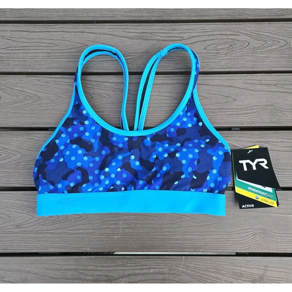 TYR Active Cadet Lynn Racerback Top Navy/royal Womens Swim Sport Size XS NWT